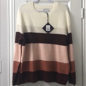 Ava & Viv Striped Sweater